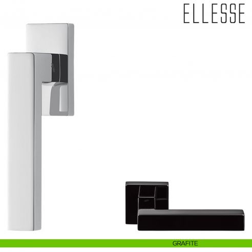 Maniglia per finestra martellina DK Ellesse Colombo Design grafite