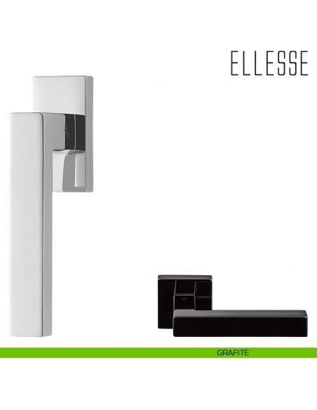 Maniglia per finestra martellina DK Ellesse Colombo Design grafite