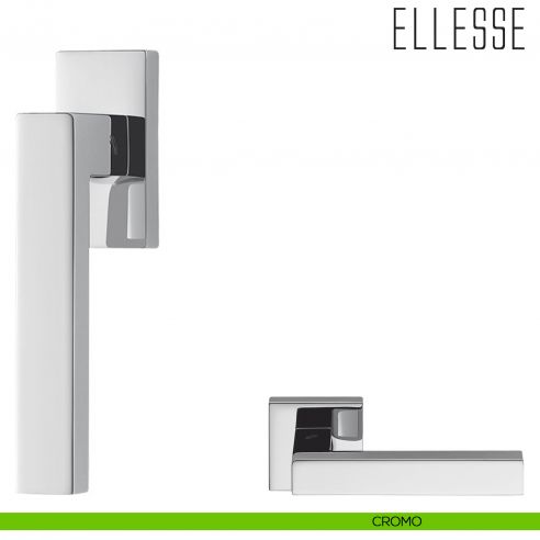 Maniglia per finestra martellina DK Ellesse Colombo Design bassa cromo