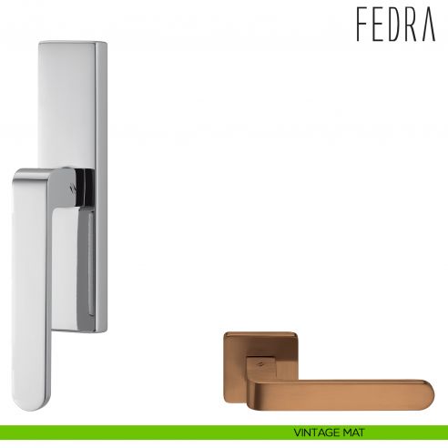 Maniglia per finestra cremonese Fedra Colombo Design vintage mat