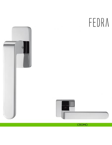 Maniglia per finestra martellina DK Fedra Colombo Design cromo