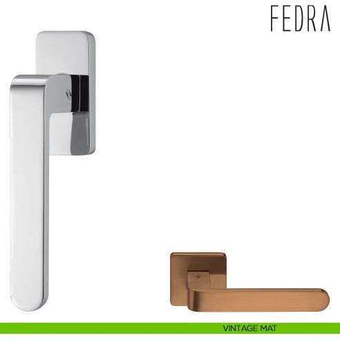 Maniglia per finestra martellina DK Fedra Colombo Design vintage mat