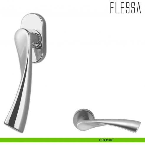 Maniglia per finestra martellina DK Flessa Colombo Design cromat