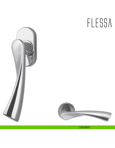 Maniglia per finestra martellina DK Flessa Colombo Design cromat