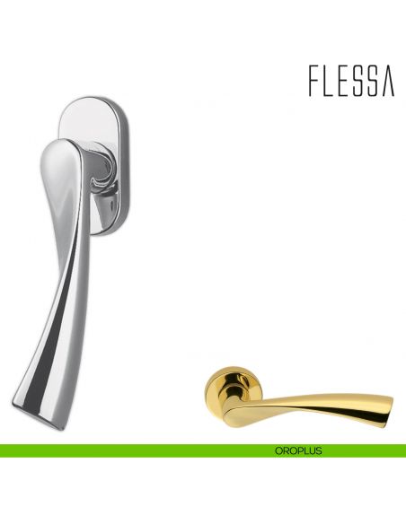 Maniglia per finestra martellina DK Flessa Colombo Design oroplus