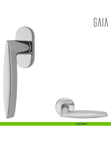 Maniglia per finestra martellina DK Gaia Colombo Design cromat