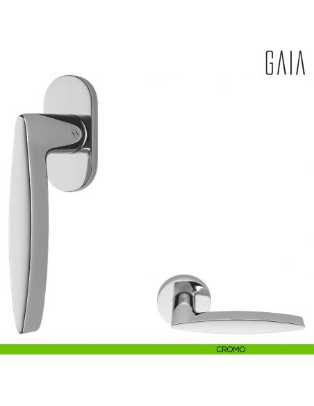 Maniglia per finestra martellina DK Gaia Colombo Design cromo