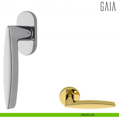 Maniglia per finestra martellina DK Gaia Colombo Design oroplus