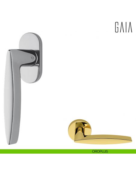 Maniglia per finestra martellina DK Gaia Colombo Design oroplus