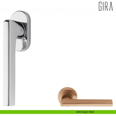 Maniglia per finestra martellina DK Gira Colombo Design vintage mat