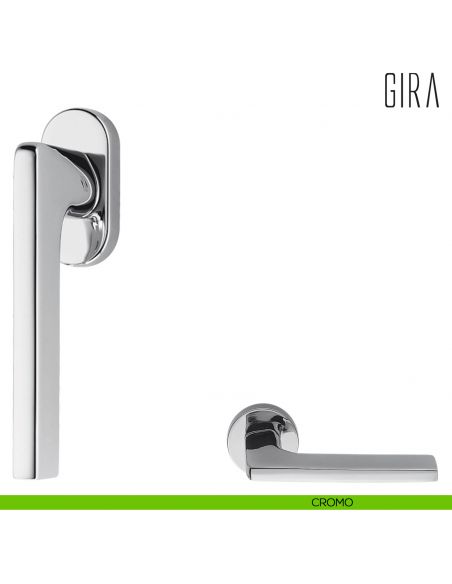 Maniglia per finestra martellina DK Gira Colombo Design cromo