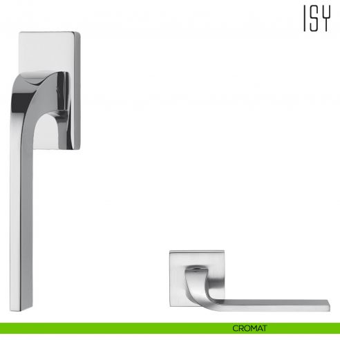 Maniglia per finestra martellina DK Isy Colombo Design bassa cromat