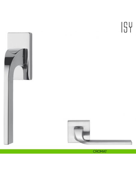 Maniglia per finestra martellina DK Isy Colombo Design bassa cromat