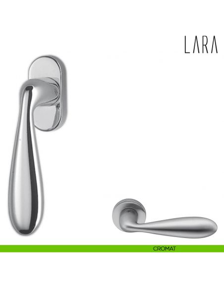 Maniglia per finestra martellina DK Lara Colombo Design cromat