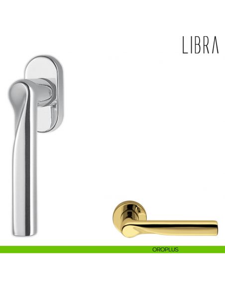 Maniglia per finestra martellina DK Libra Colombo Design oroplus