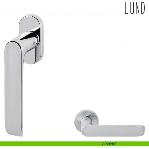 Maniglia per finestra martellina DK Lund Colombo Design cromat