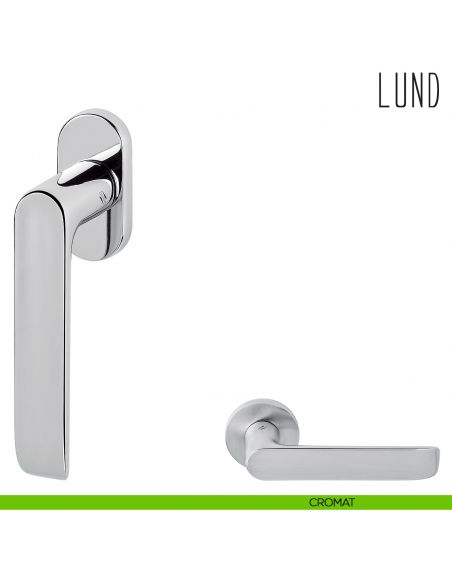 Maniglia per finestra martellina DK Lund Colombo Design cromat