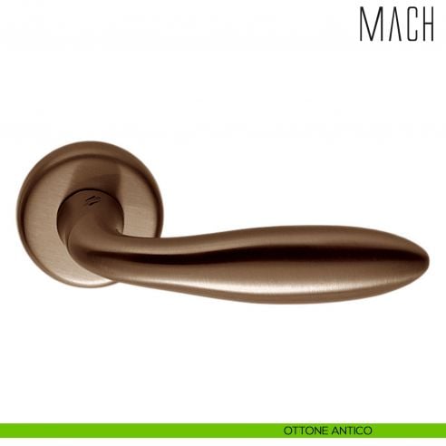 Maniglia per porta Mach Colombo Design ottone antico