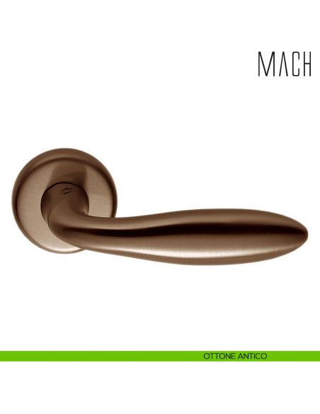 Maniglia per porta Mach Colombo Design ottone antico