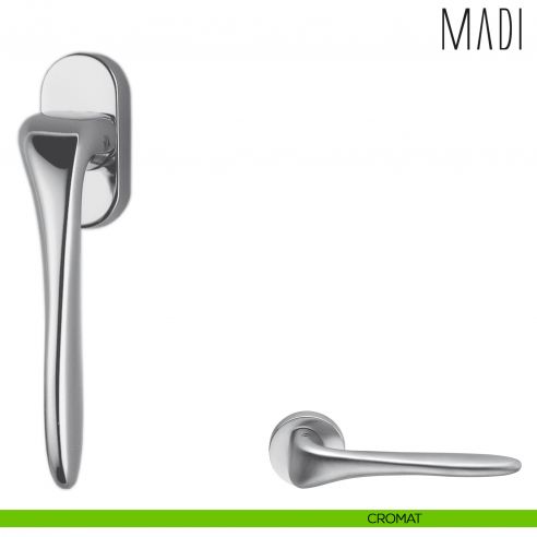 Maniglia per finestra martellina DK Madi Colombo Design cromat