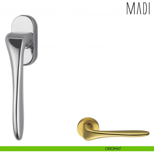 Maniglia per finestra martellina DK Madi Colombo Design oromat