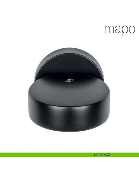 Pomolo per porta Mapo fisso Colombo Design neromat