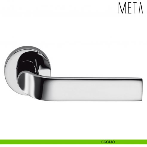 Maniglia per porta Meta Colombo Design cromo