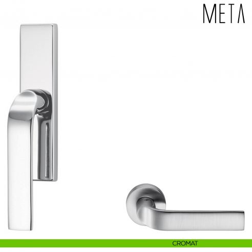 Maniglia per finestra cremonese Meta Colombo Design cromat