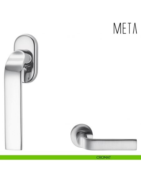Maniglia per finestra martellina DK Meta Colombo Design cromat