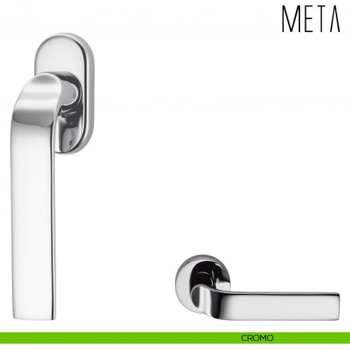 Maniglia per finestra martellina DK Meta Colombo Design cromo
