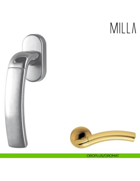 Maniglia per finestra martellina DK Milla Colombo Design oroplus-oromat
