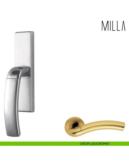 Maniglia per finestra cremonese Milla Colombo Design oroplus-oromat
