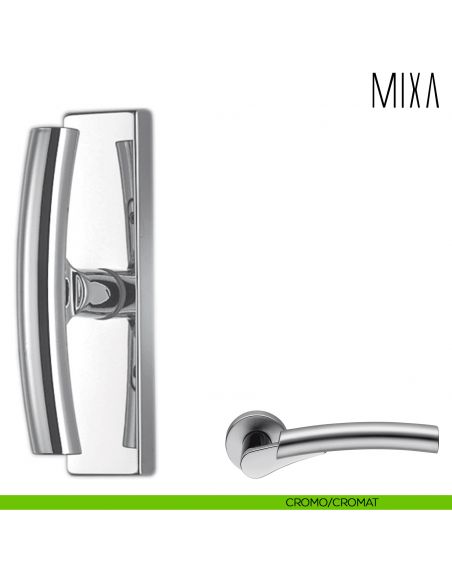 Maniglia per finestra cremonese Mixa Colombo Design cromo-cromat