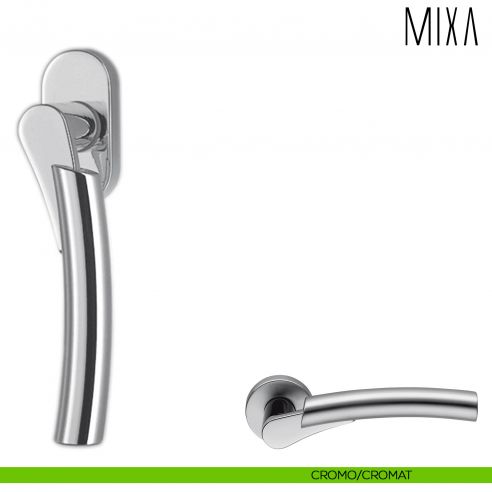 Maniglia per finestra martellina DK Mixa Colombo Design cromo-cromat