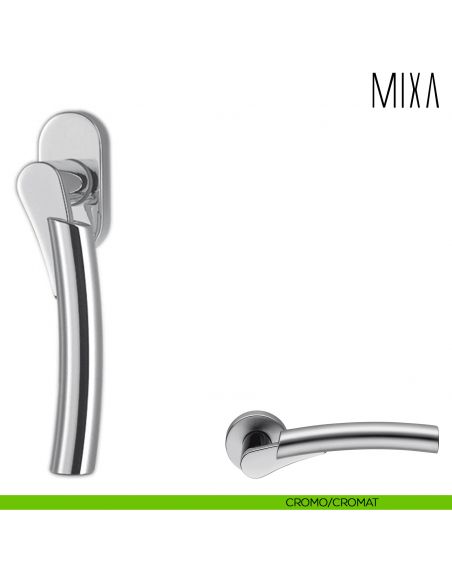 Maniglia per finestra martellina DK Mixa Colombo Design cromo-cromat