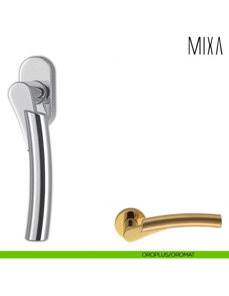 Maniglia per finestra martellina DK Mixa Colombo Design oroplus-oromat