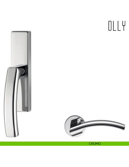 Maniglia per finestra cremonese Olly Colombo Design cromo