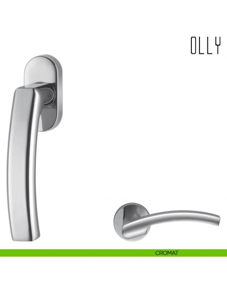 Maniglia per finestra martellina DK Olly Colombo Design cromat