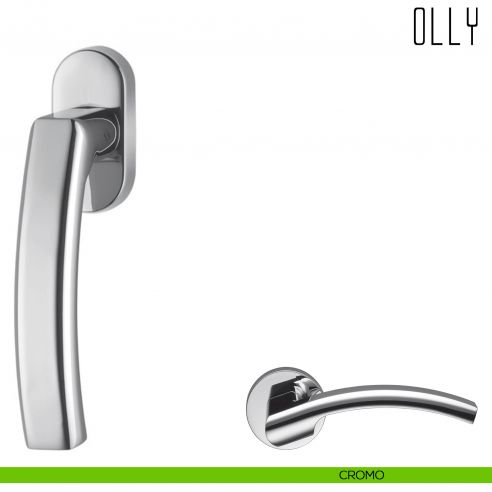 Maniglia per finestra martellina DK Olly Colombo Design cromo