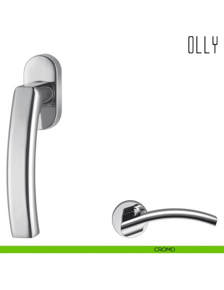 Maniglia per finestra martellina DK Olly Colombo Design cromo
