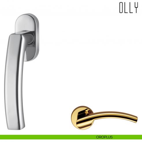 Maniglia per finestra martellina DK Olly Colombo Design oroplus