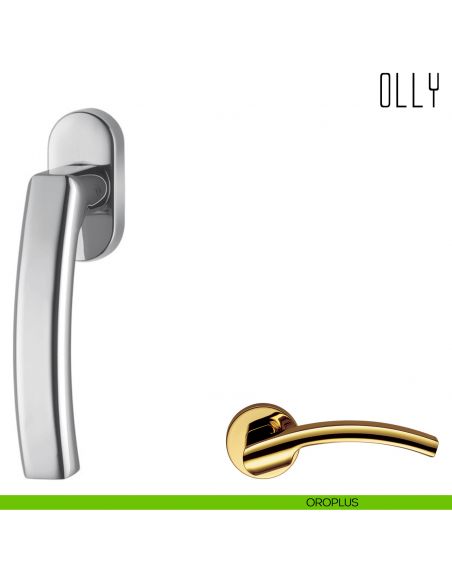 Maniglia per finestra martellina DK Olly Colombo Design oroplus