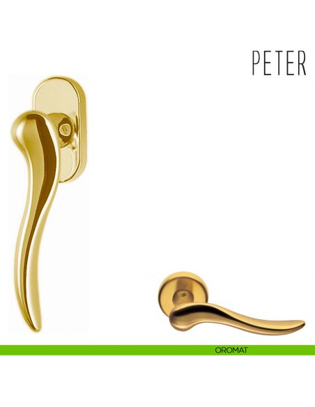 Maniglia per finestra martellina DK Peter Colombo Design oromat