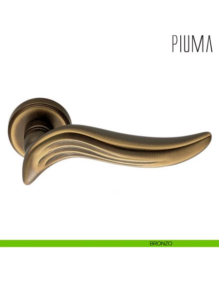 Maniglia per porta Piuma Colombo Design bronzo