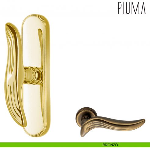 Maniglia per finestra cremonese Piuma Colombo Design bronzo