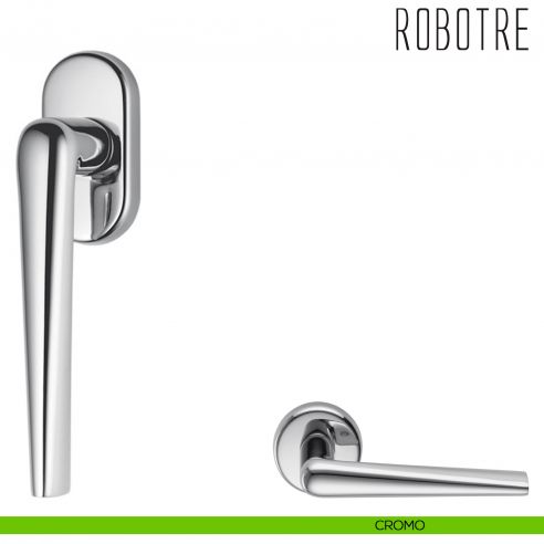 Maniglia per finestra martellina DK Robotre Colombo Design cromo