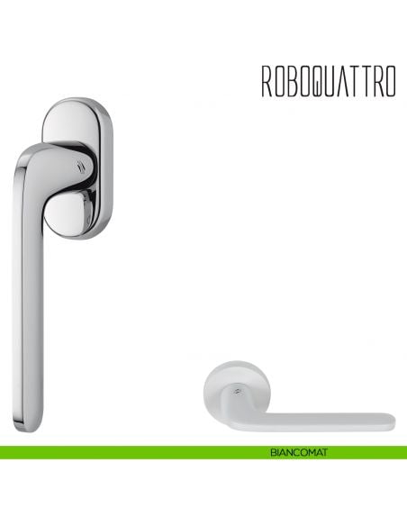 Maniglia per finestra martellina DK Roboquattro Colombo Design biancomat