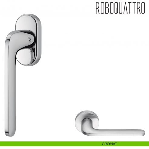 Maniglia per finestra martellina DK Roboquattro Colombo Design cromat
