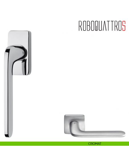 Maniglia per finestra martellina DK Roboquattro S Colombo Design cromat