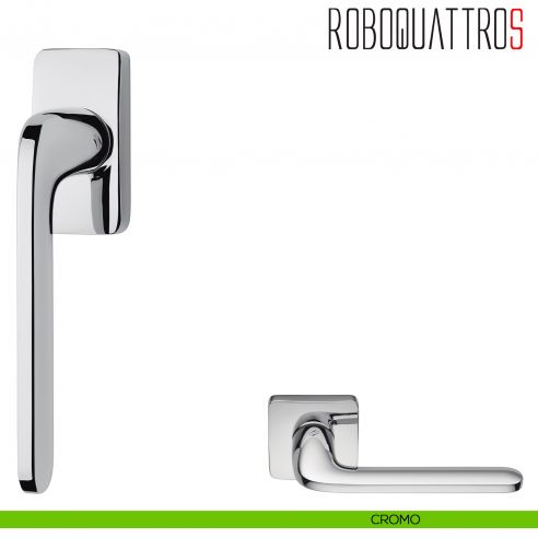 Maniglia per finestra martellina DK Roboquattro S Colombo Design cromo
